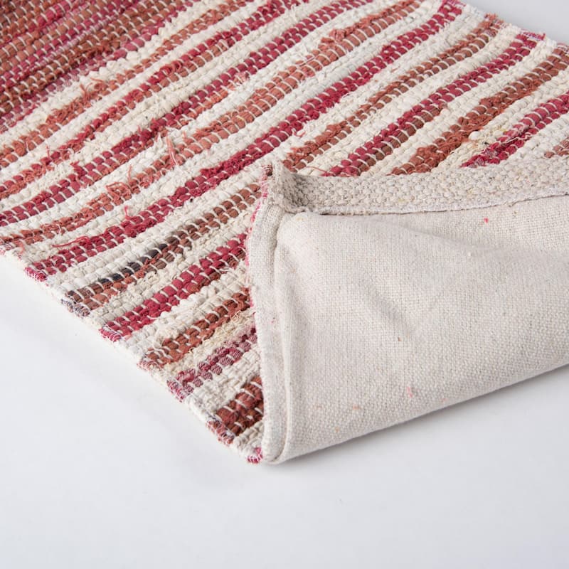 Rizzy Home Striped Textured Recycled Denim Throw Pillow