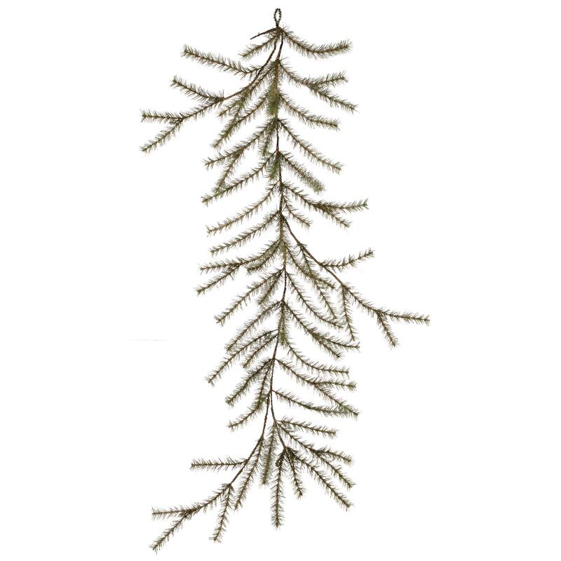 48" Glitter Skip Pine Garland - Green - 48