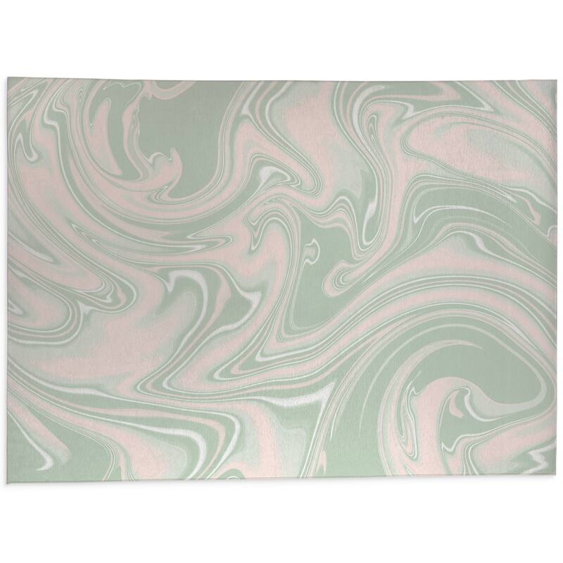 HERMOSA SWIRL GREEN Kitchen Mat By Kavka Designs Bed Bath & Beyond