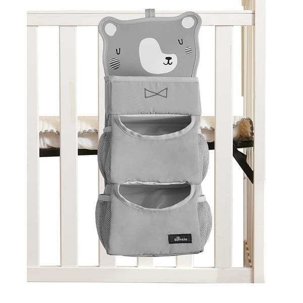 slide 2 of 7, Sunveno Forest Friends Hanging Organizer Grey