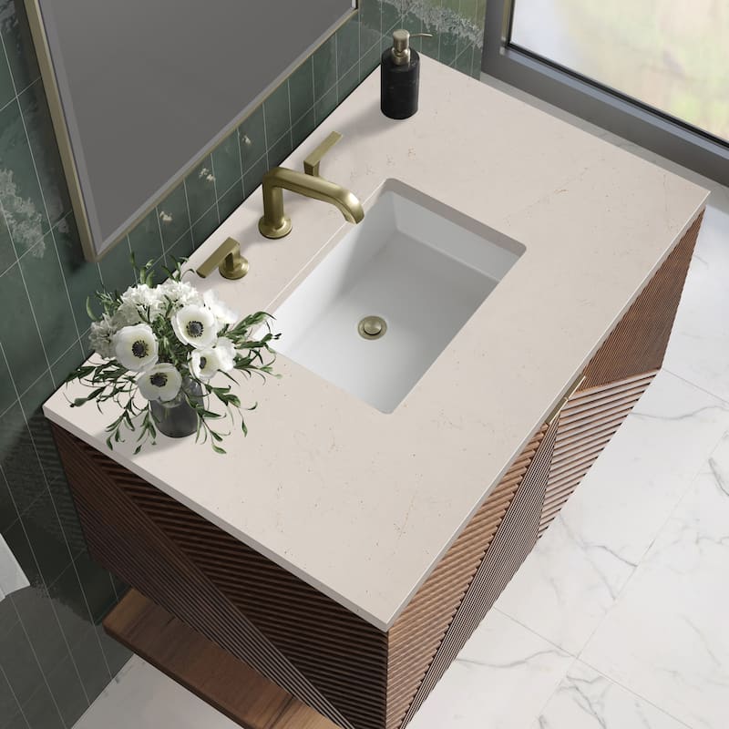 James Martin Vanities D200-V36-3EMR Marcello 36" Wall Mounted Single