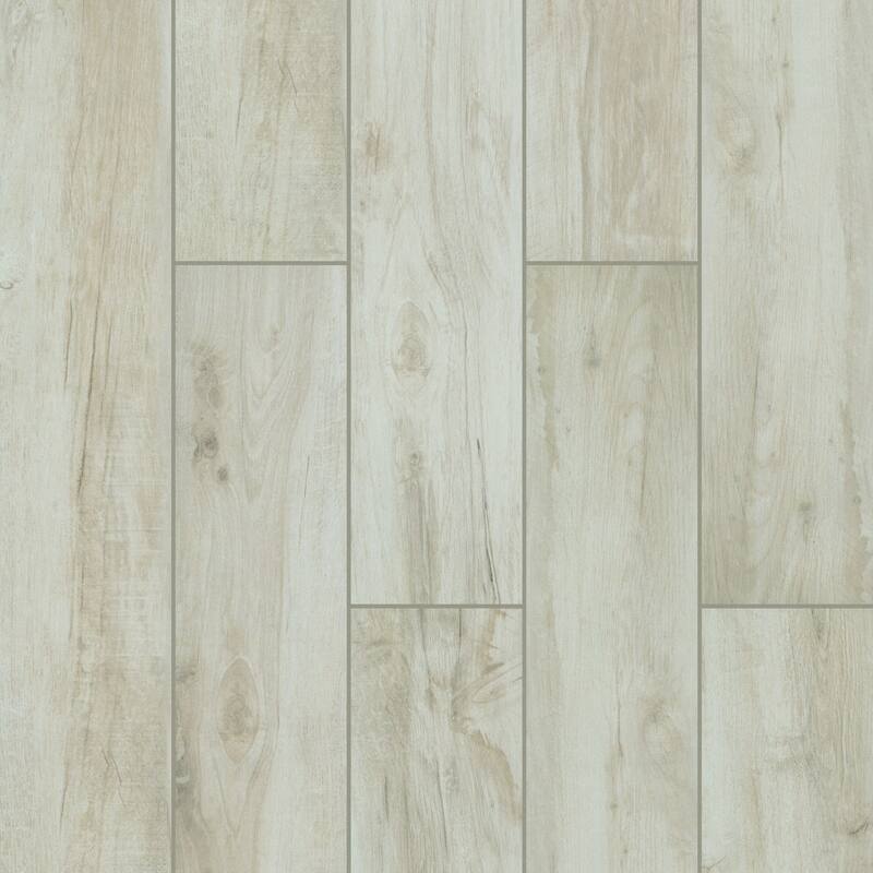 Shaw Savannah - 8" x 48" Rectangle Floor and Wall Tile - Wood Visual - - Pearl
