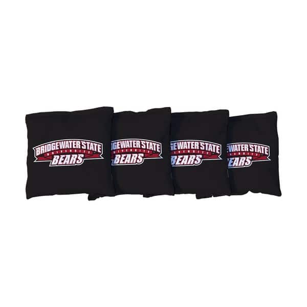 slide 2 of 3, Bridgewater State Bears Black Cornhole Bags All-Weather Resin Filled