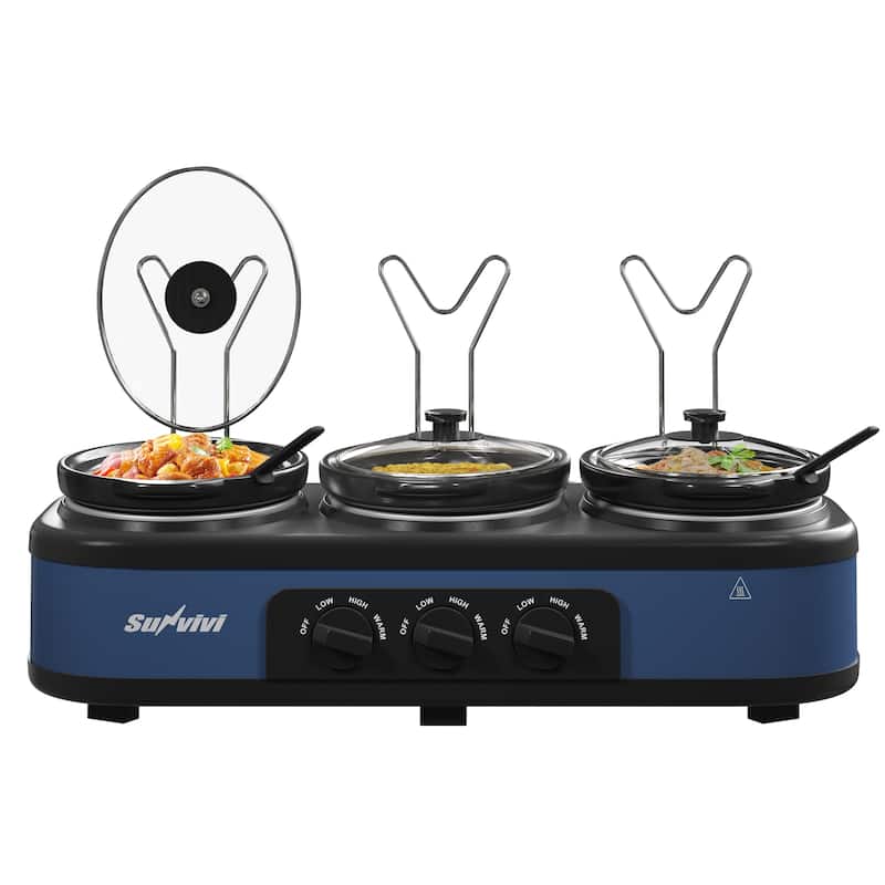 Triple Slow Cooker, 3 x 1.5 QT