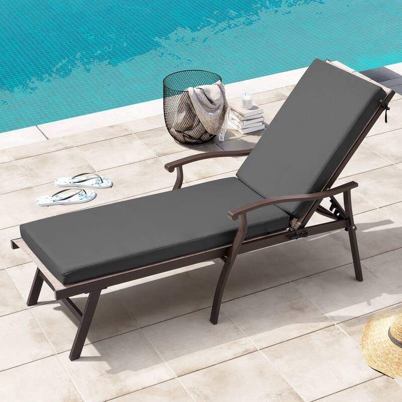 Outdoor Patio Chaise Lounge Chair Cushion