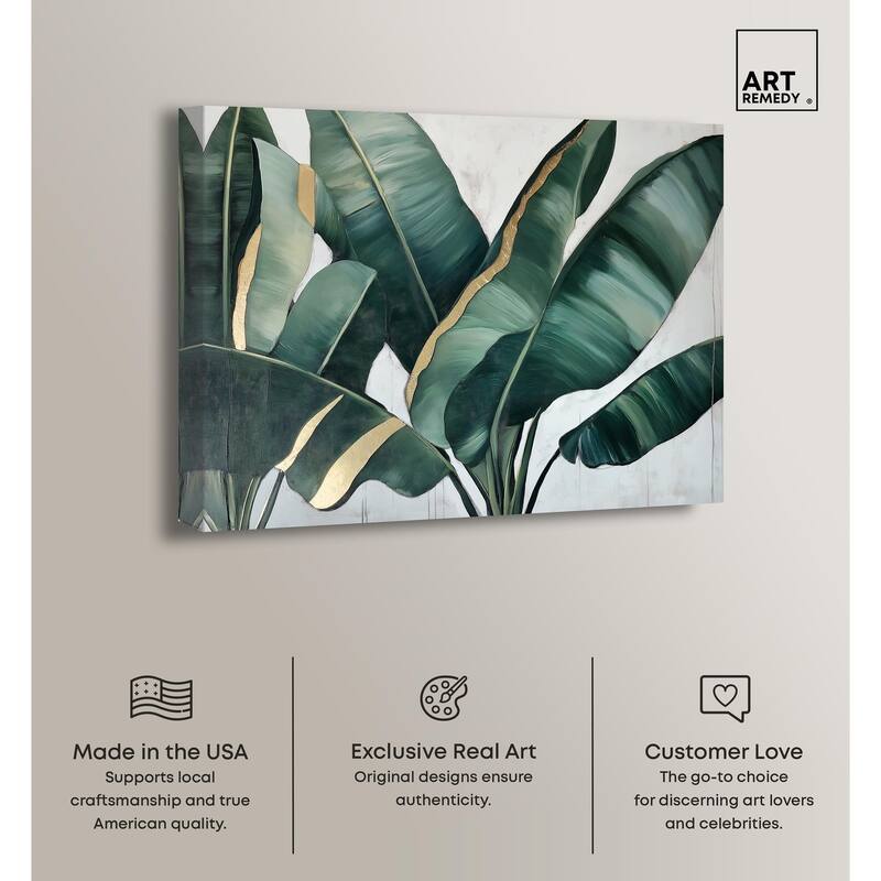 Jungle Jewel Jade I Canvas by Art Remedy, Gallery Wrapped