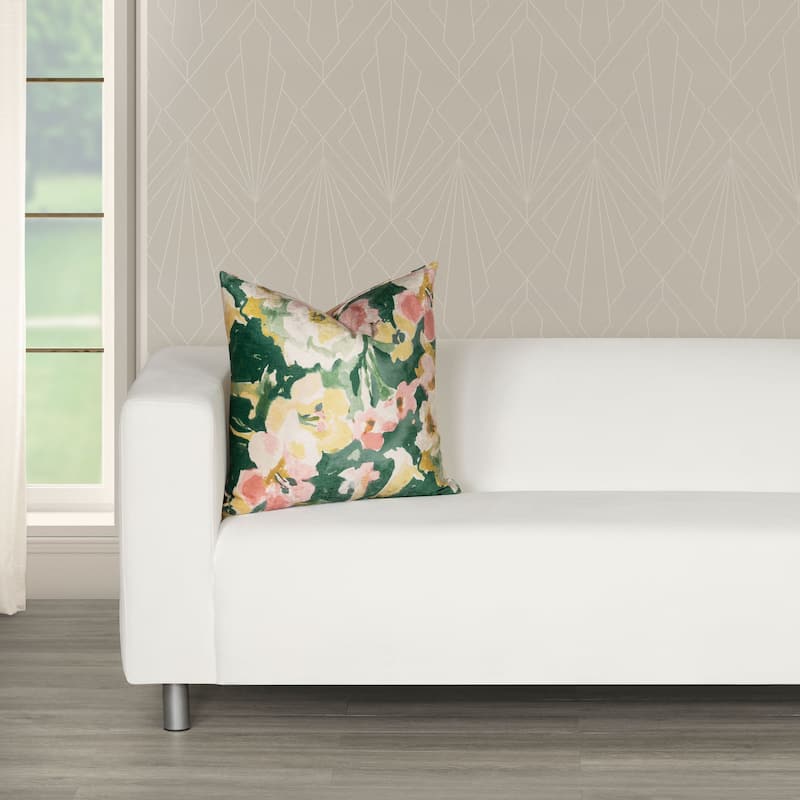 Siscovers Floral Velvet Throw Pillow