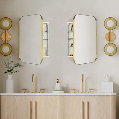 Modern & Contemporary Oversized Medicine Cabinet Mirror - 30" x 22"