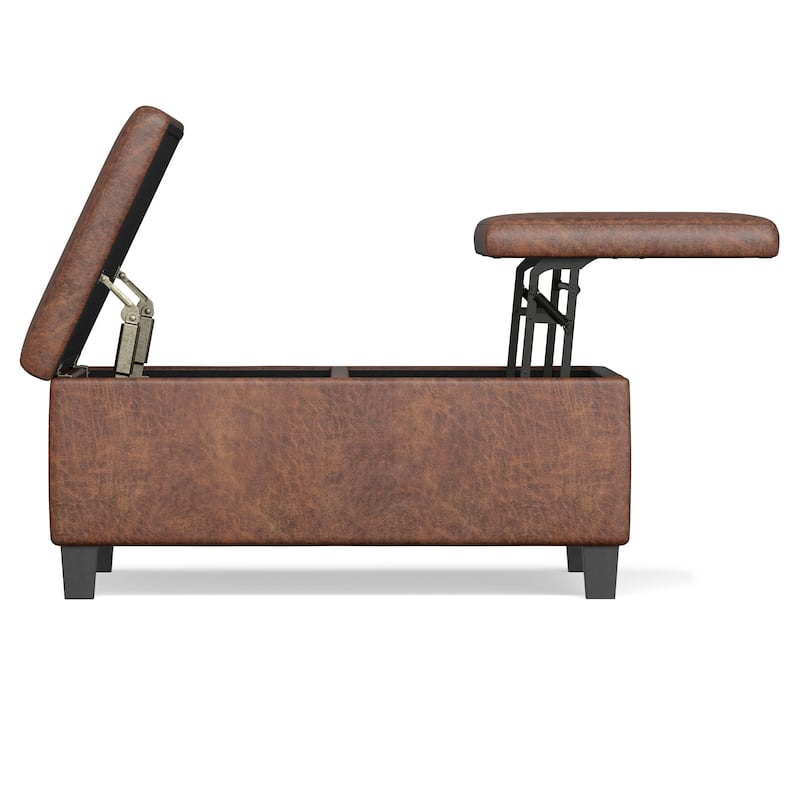 WYNDENHALL Tyler 36 inch Wide Contemporary Square Table Ottoman
