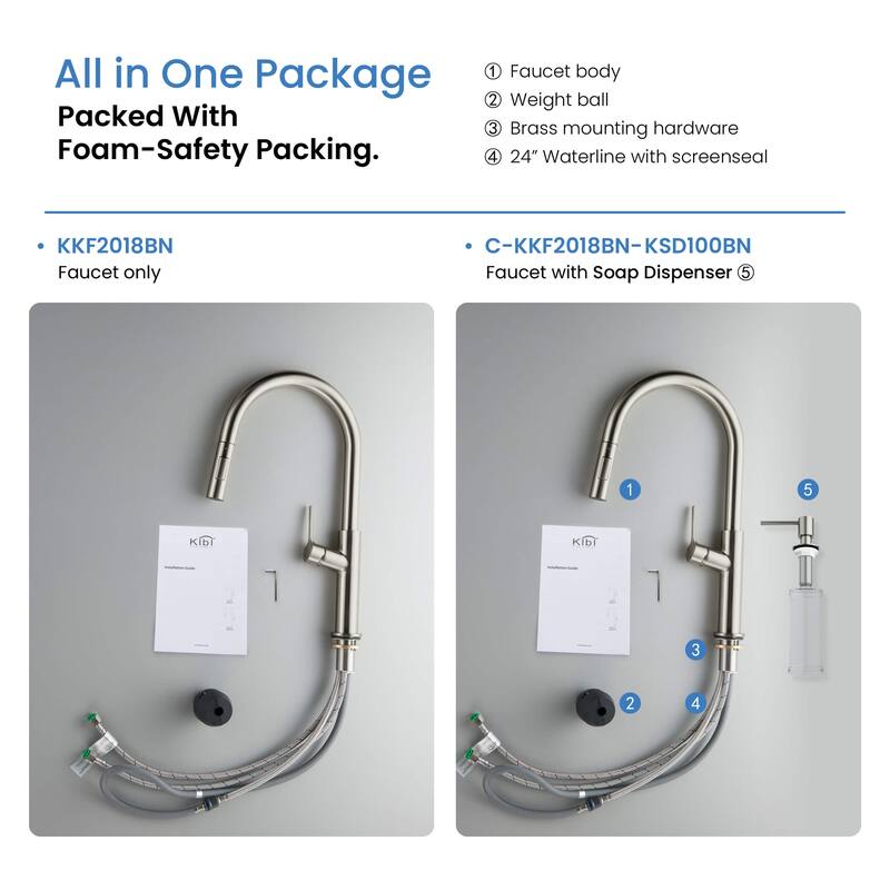 Fusion-T Single Handle Pull Down Kitchen Sink Faucet