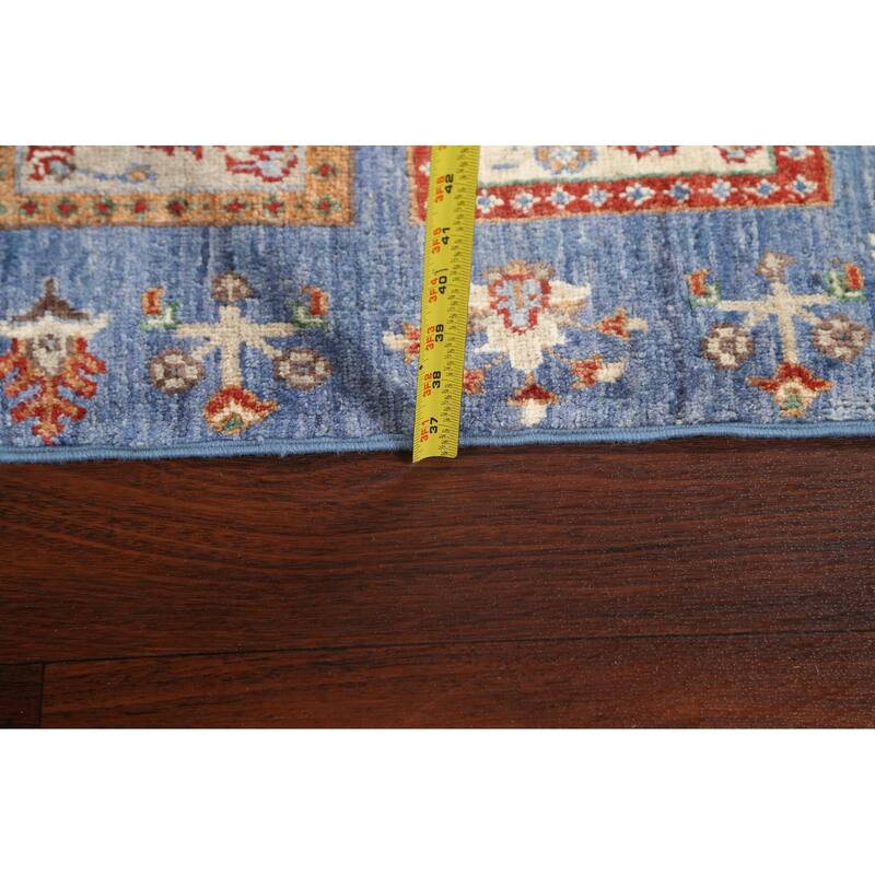 Garden Design Traditional Kazak Oriental Wool Runner Rug Hand-knotted - 2'8" x 9'10"
