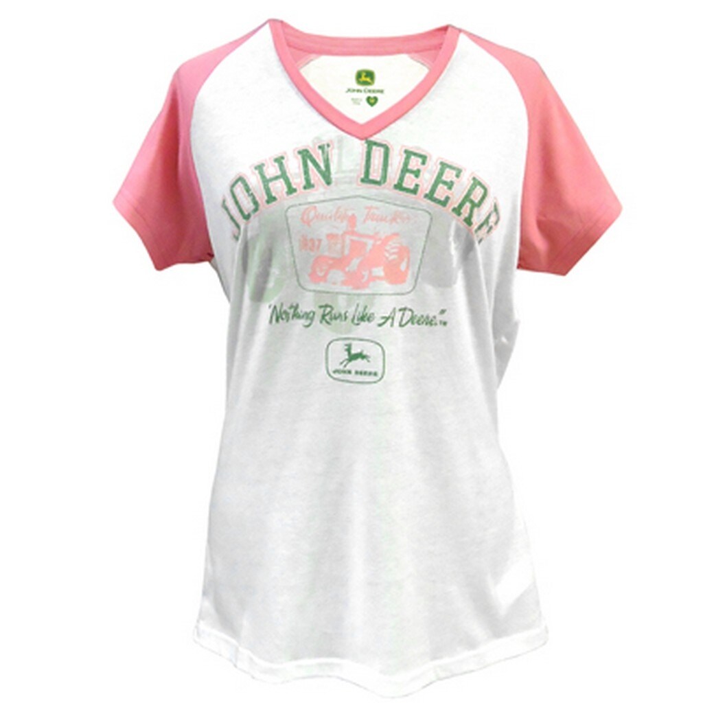 Shop John Deere Western Shirt Womens Quality Tractors S S Pink