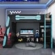 preview thumbnail 18 of 45, Full Size Gaming Loft Bed with Bulit-in Desk and RGB Light, Wooden Loft Bedframe with Multi-storage Shelves and Ladder for Kids