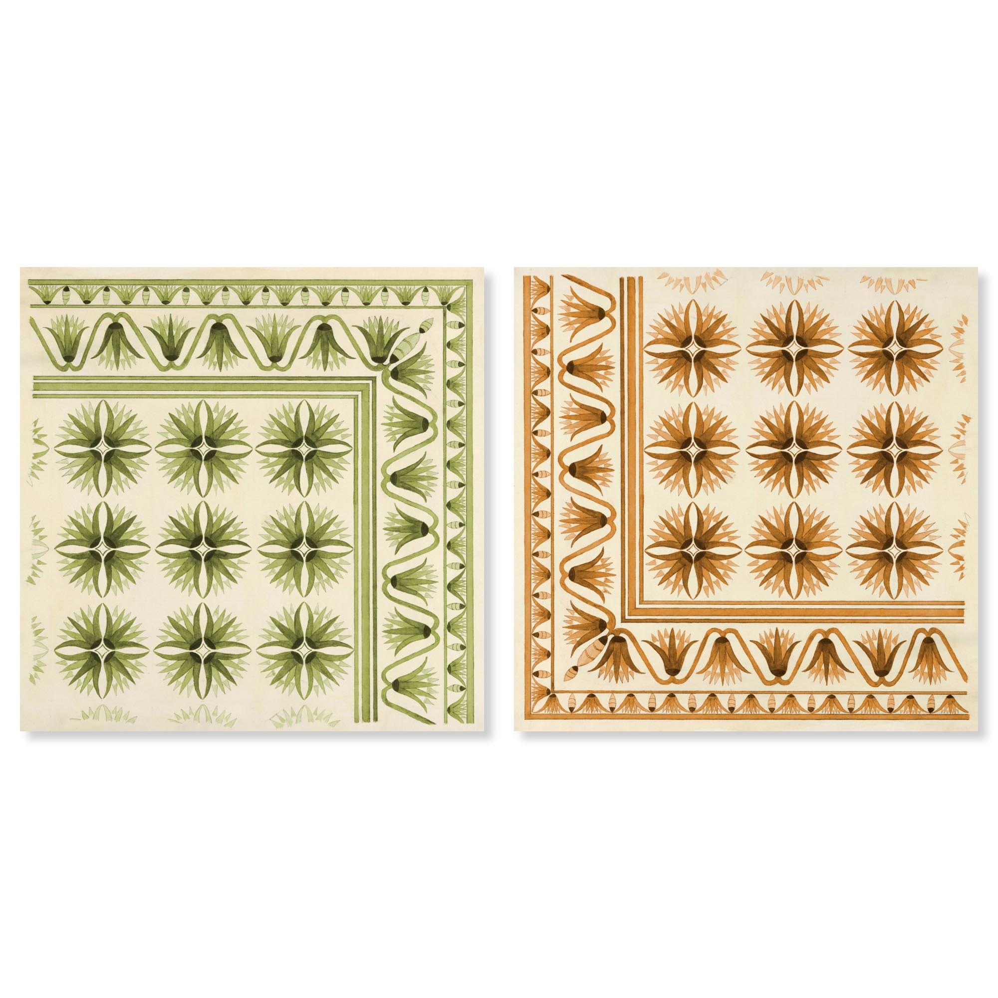 Abstract Coverings Art Set Canvas Print by Art Remedy