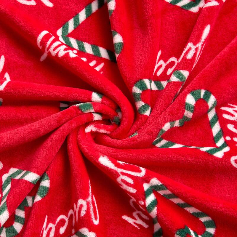 Juicy Couture Holiday Plush Throw Blankets