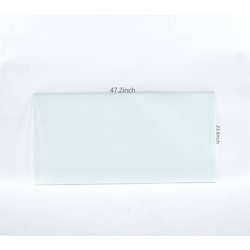 GDFStudio - Clear Transparent Heavy-Duty Tempered Glass Top Panel with Smooth Flat Surface