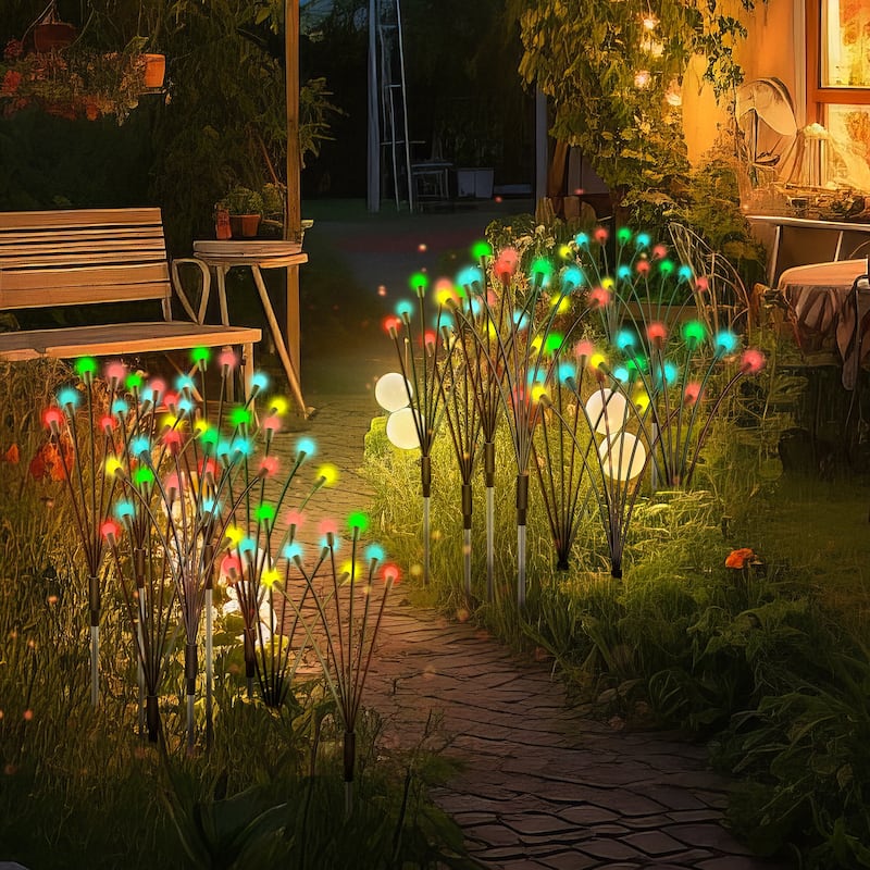 4 IN 1 Solar Firefly Lights 24 LEDs Outdoor Garden Lights