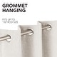 preview thumbnail 19 of 69, Deconovo Faux Linen Total Blackout Grommet Curtain (2 Panels)
