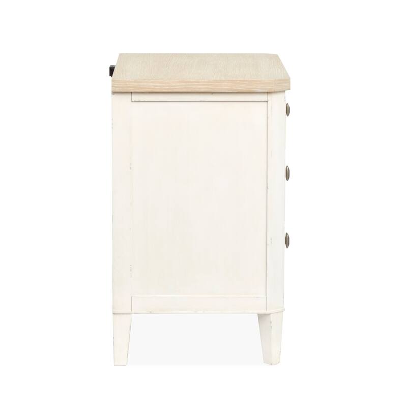Salt Life Home Echo Isles Sea Pearl and Driftwood Drawer Nightstand
