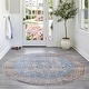 preview thumbnail 12 of 117, Brooklyn Rug Co Camila Faded Medallion Fringe Area Rug 3' x 5' Oval - Rust
