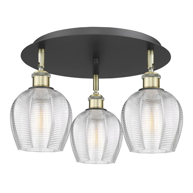 Innovations Lighting Norfolk - 3 Light 18" Flush Mount