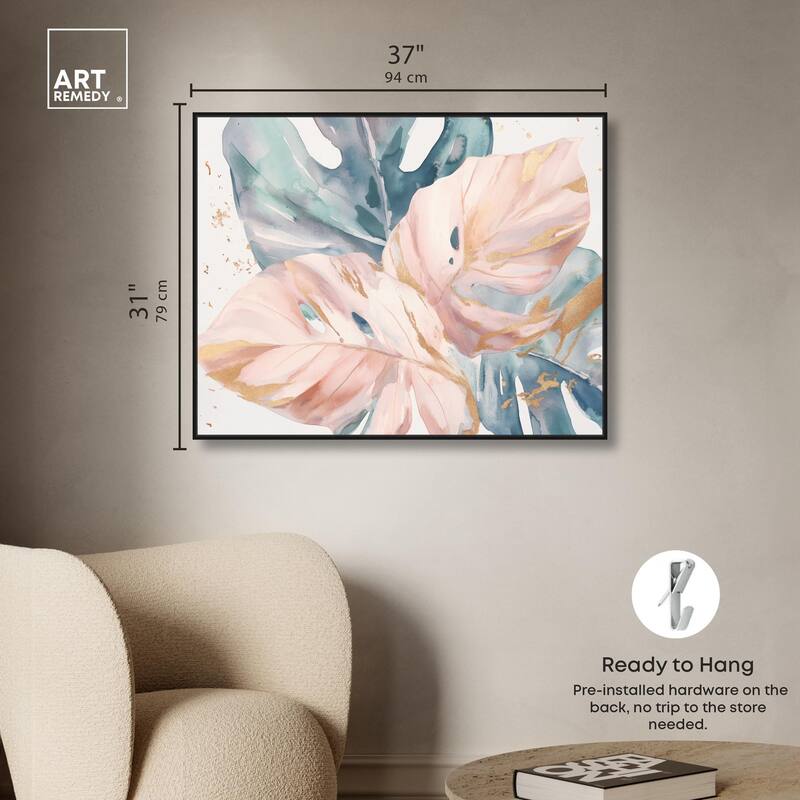 Golden Spritz Canvas by Art Remedy