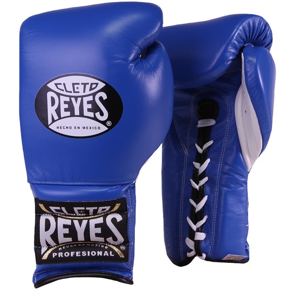 Shop Cleto Reyes Traditional Lace Up Training Boxing Gloves - Blue - Free Shipping Today ...
