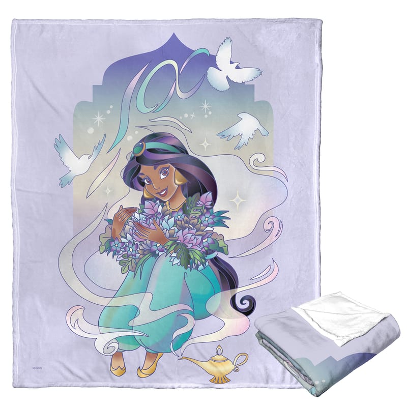 ENT 236 Disney 100 Celebration Jasmine Silk Touch Throw Blanket Bed Bath & Beyond 38231796