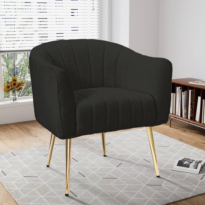 Ouyessir Oversized Modern Upholstered Accent Chair with Tufted Back