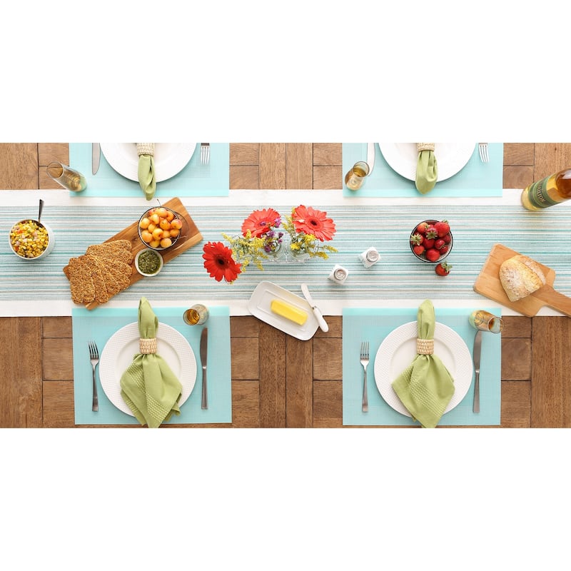 DII Sage Green PVC Doubleframe Placemat 6 Piece
