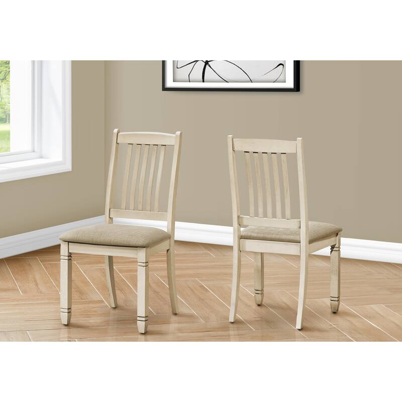 Transitional Upholstered Dining Chair, Set Of 2