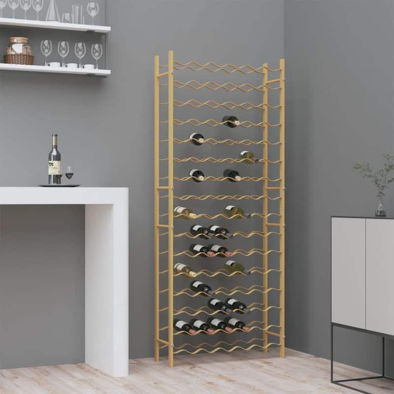 vidaXL Wine Rack Bottle Holder Wine Storage Organizer for Pantry Kitchen Metal