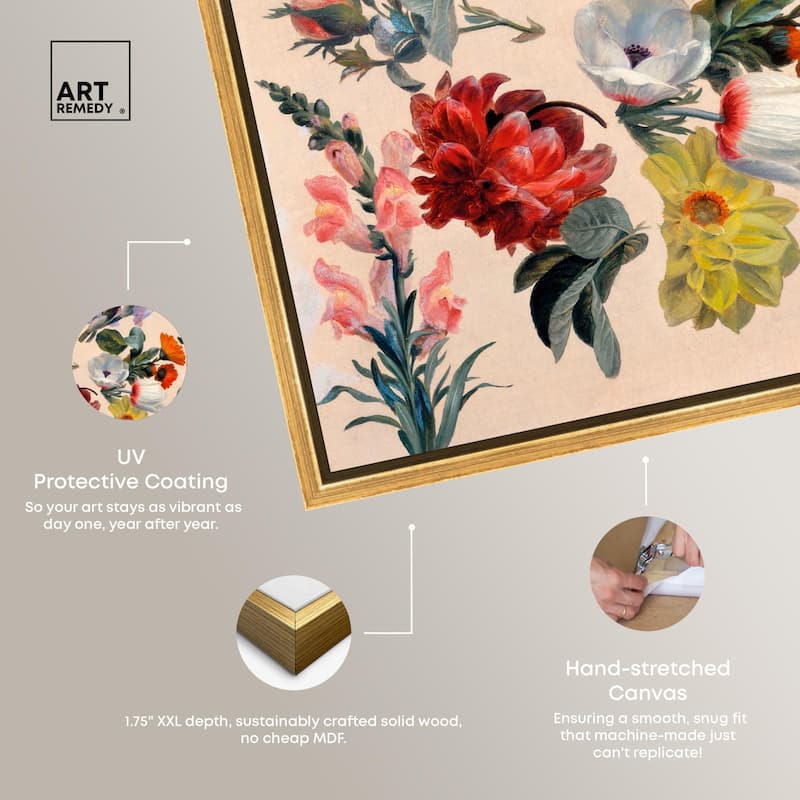 Summer Flowers Canvas by Art Remedy
