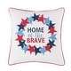 preview thumbnail 1 of 2, Home Of The Brave Wreath Pillow