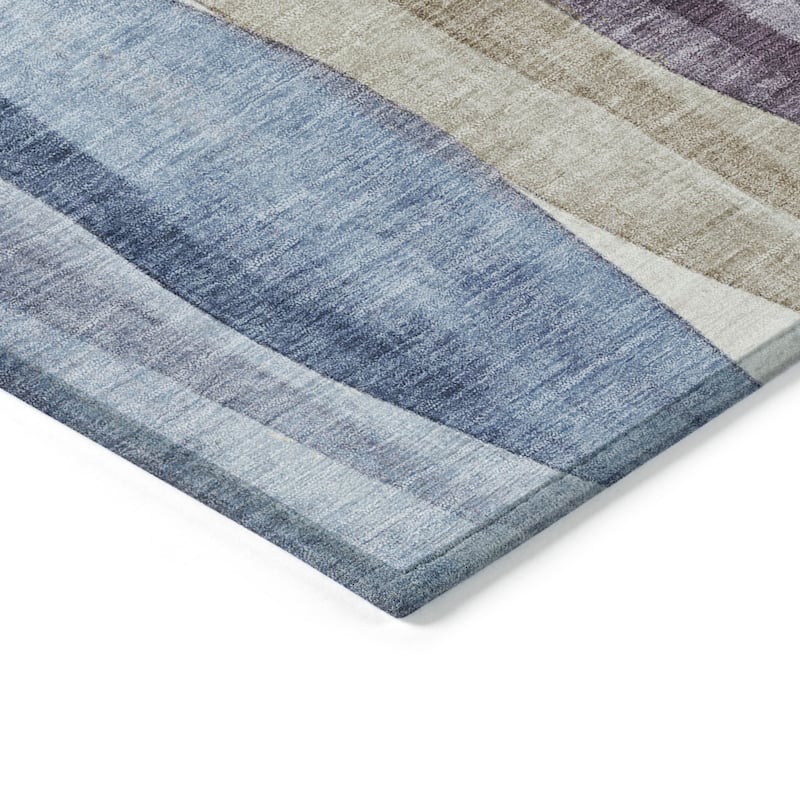 HomeRoots Abstract Transitional Rectangle Outdoor Rug