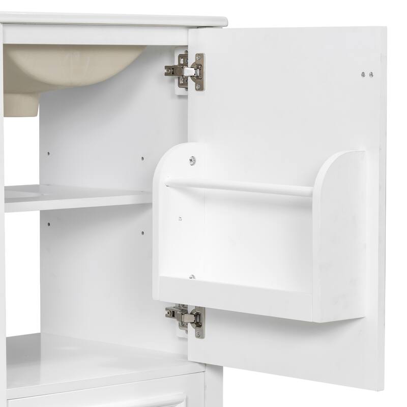 20 Inch Bathroom Vanity with Ceramic Sink