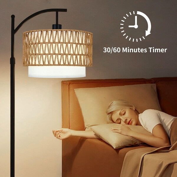 Rattan standing lamp shade outlet