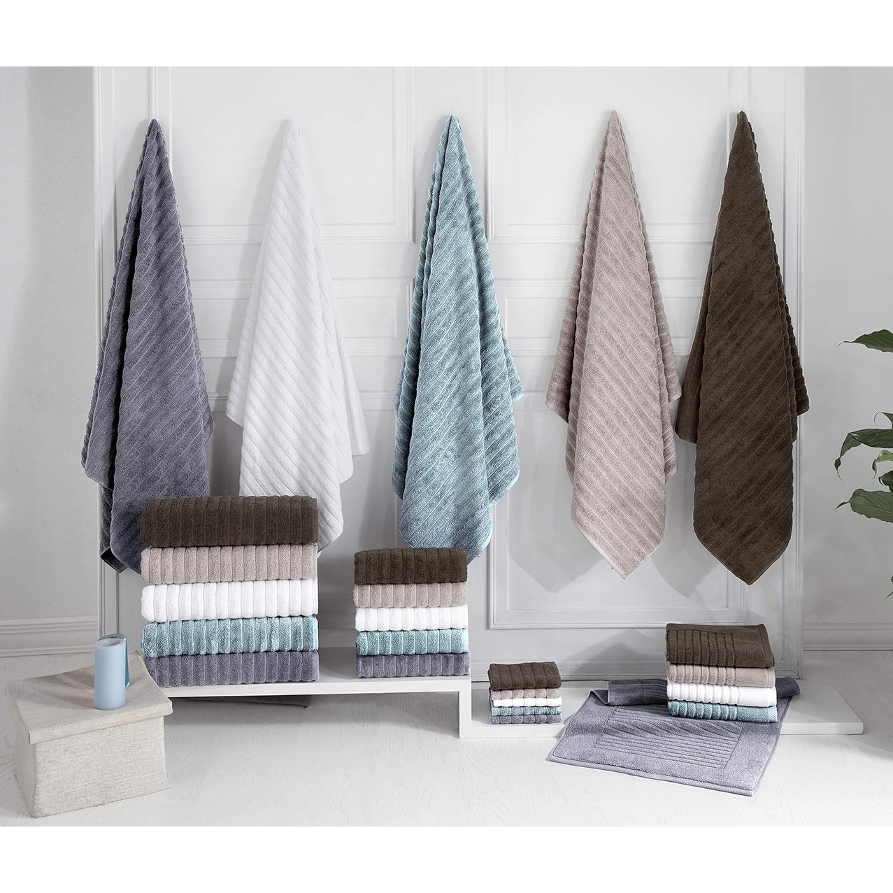 Brampton 6 Piece Luxury Turkish Cotton Towel Set