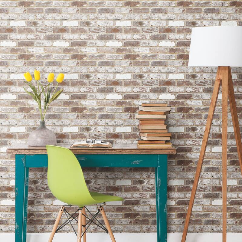 RoomMates Reclaimed Brick Peel and Stick Wallpaper On Sale Bed Bath