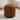 Vintage Genuine Leather Ottoman Footstool with Checkered Stitching