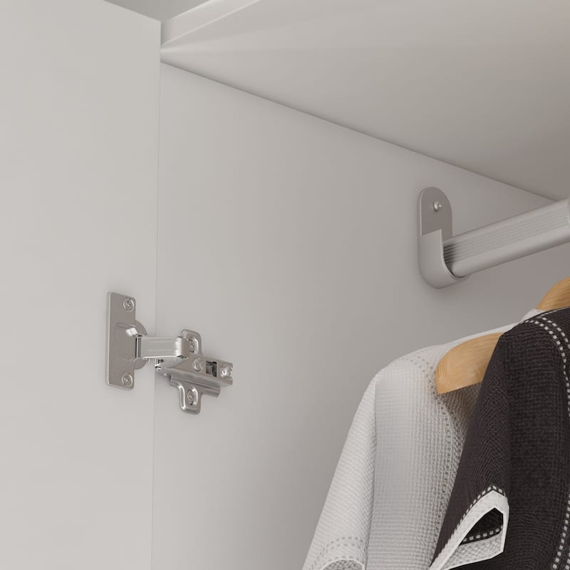 Modern Freestanding Solid Wood Wardrobe Closet With Storage Shelves