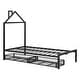 preview thumbnail 9 of 25, Twin Size Metal Platform Bed with Two Drawers