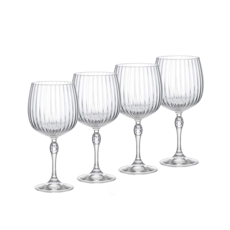 Bormioli Rocco America '20s Gin Tonic Glass, Set of 4 - 25.25 oz. - 25.25 oz. - 4 Piece