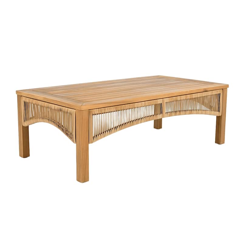 Christopher Knight Home - Mateo Outdoor 3-Pieces Acacia Wood Patio Sectional Chat Set