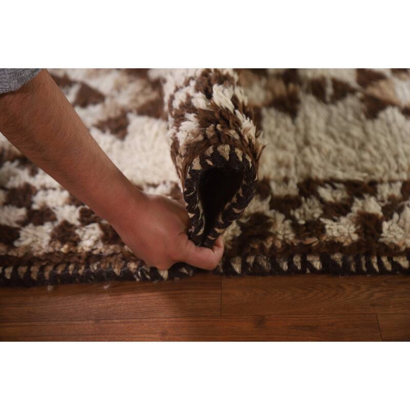 Anatolian Beige Turkish Runner Rug Handmade Oriental Wool Carpet - 2'8"x 10'8"