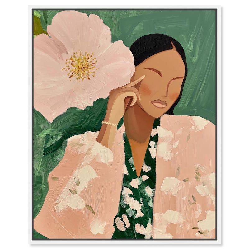 Livia II Canvas by Art Remedy - White - 30" x 36"