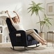 preview thumbnail 5 of 18, Set of 2 Rocking Chairs, Upholstered Nursery Glider Rocker, Recliner Armchair with Side Pocket for Living Room Bedroom