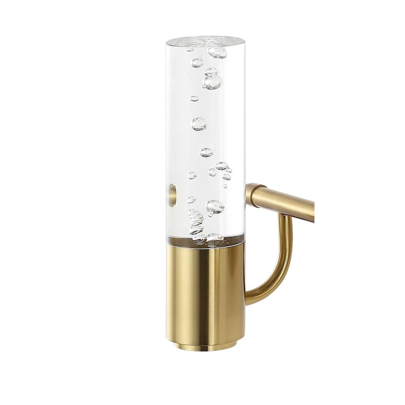 Alain Minimalist Modern Bubble Acrylic/Iron Integrated LED Vanity Light, by JONATHAN Y