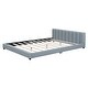 preview thumbnail 7 of 34, Platform Bed & Daybed Sectional Upholstered Bed Mother & Child Bed Grounded Bed Stripe Upholstered Bed- Queen & Twin XL Size