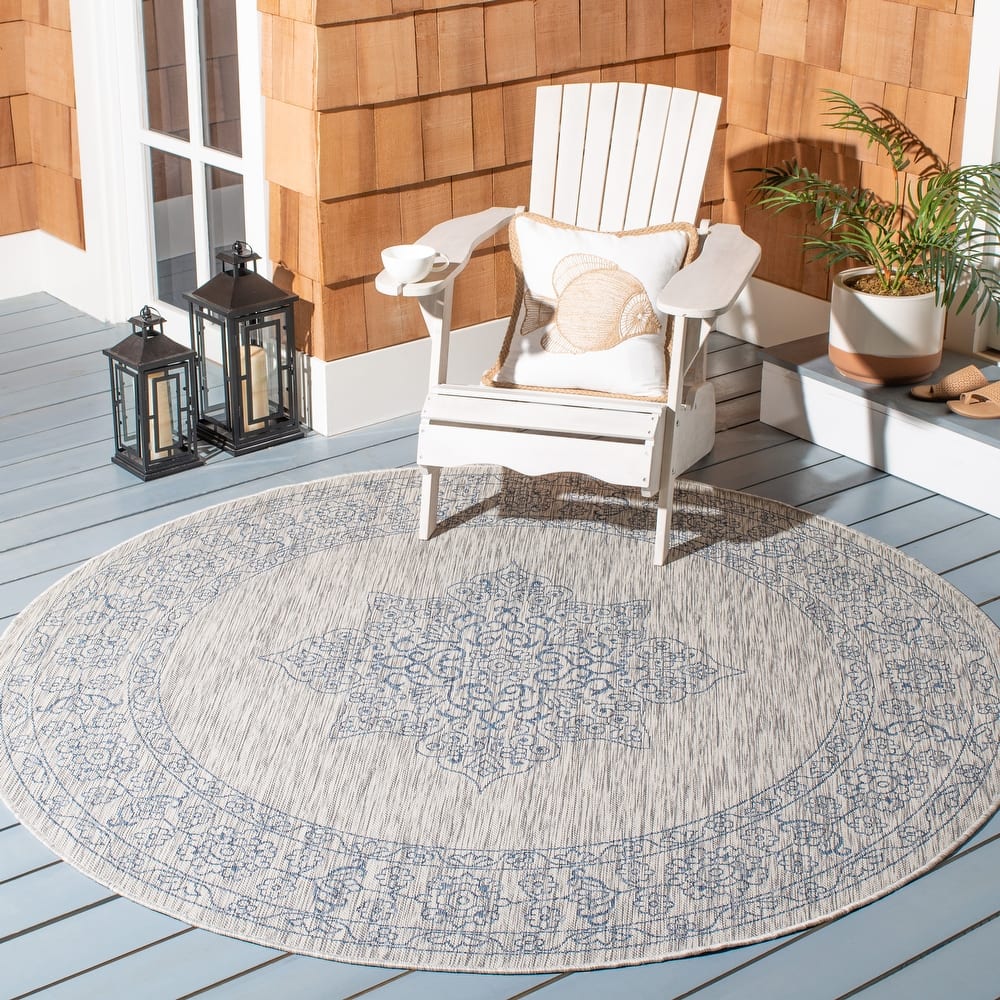 SAFAVIEH Courtyard Zikrija Indoor/ Outdoor Waterproof Patio Backyard Rug